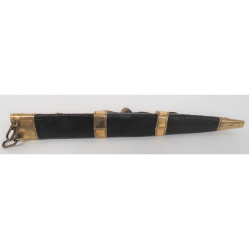 148 - Late 19th Century Scottish Officer's Dress Dirk
13 inch, single edged blade with sharpened back edge... 