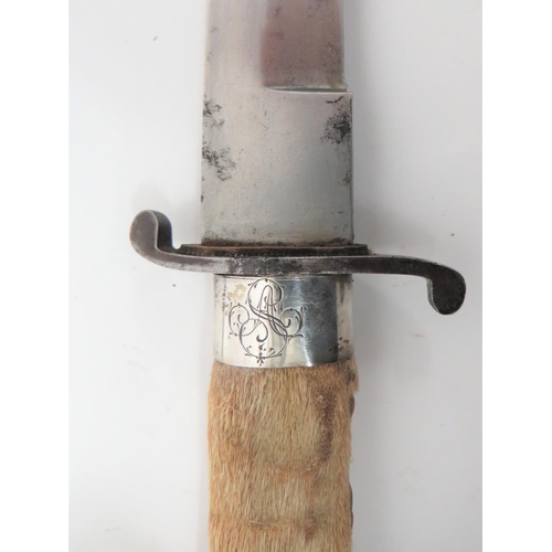 180 - Early 20th Century Swedish Made Hunting Knife
6 3/4 inch, single edged blade with back edge sharpene... 