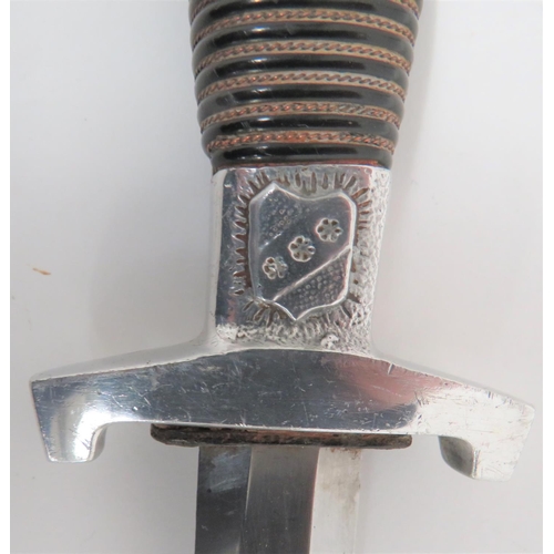 181 - Mid 20th Century Eastern European Officer's Dagger
10 1/8 inch, double edged blade of Germanic form.... 