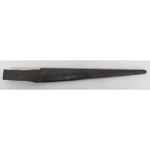 188 - Fine Early 18th Century Plug Bayonet Converted To A Naval Fighting Dirk
13 3/4 inch, double edg... 