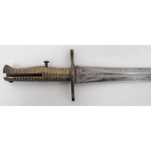 132 - Scarce Ordnance Marked Constabulary Carbine Sword Bayonet
17 inch, double edged blade with short cen... 