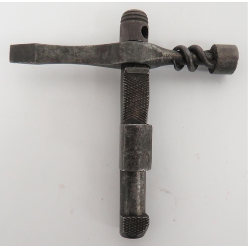 269 - Mid 19th Century Military Issue Sergeant Rifle Tool
central steel bar with lower nipple key and uppe... 