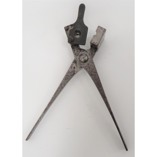 279 - Mid 19th Century W.D Issue Belted Slug Bullet Mould
steel pincer mould with rectangular block end.  ... 