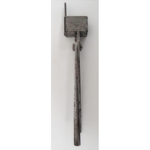 279 - Mid 19th Century W.D Issue Belted Slug Bullet Mould
steel pincer mould with rectangular block end.  ... 