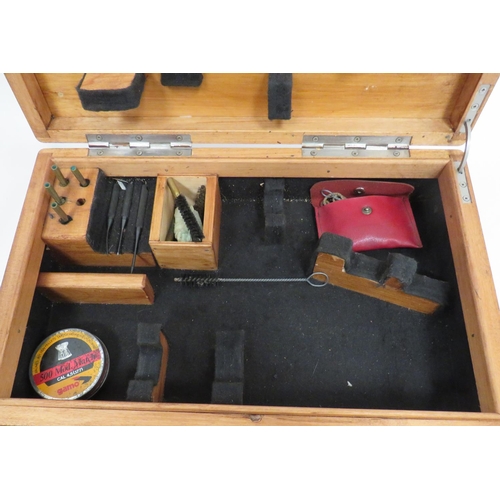 280 - Target Pistol Fitted Wooden Case
16 x 10.5 x 4 inch, polished wooden case.  The interior with f... 