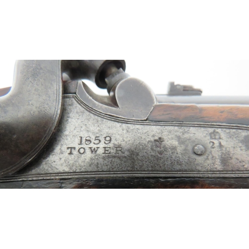 295 - Extremely Rare 1856 Pattern Percussion Rifled Service Pistol Fitted To Take A Detachable Stock
22 bo... 