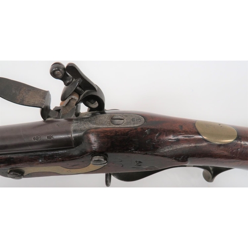 297 - Extremely Rare Baker Rifle Converted To Take A Socket Bayonet
16 bore, 7 groove, 30 1/4 inch, rifled... 