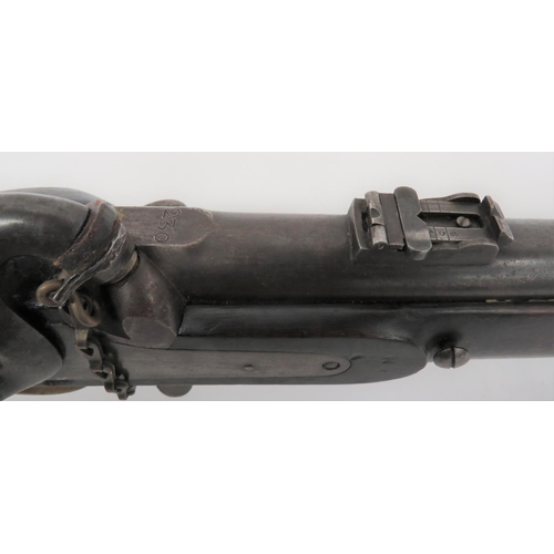 298 - British P1861 Rifled Cavalry Carbine
.577, rifled, 20 3/4 inch barrel.  Front blade foresight. ... 