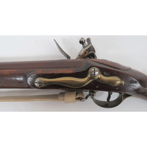 301 - Rare Napoleonic Period Sergeant's Brown Bess Musket and Bayonet
.650 carbine, smoothbore, 37 inch br... 