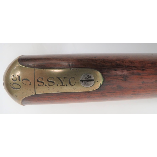 302 - Victorian British Paget P1847 South Salopian Carbine
.650 carbine, smoothbore, 15 3/4 inch barrel. &... 