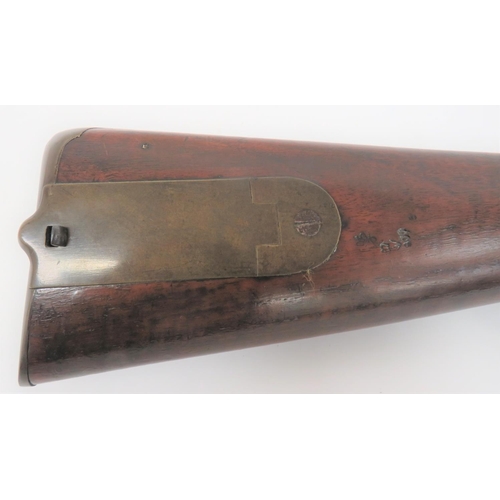 303 - Rare British Baker P1813/27 Cavalry Rifled Carbine
.650 carbine, rifled 20 1/2 inch, browned Damascu... 