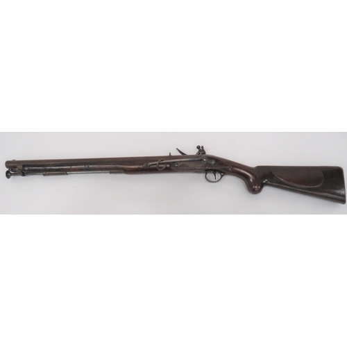 303 - Rare British Baker P1813/27 Cavalry Rifled Carbine
.650 carbine, rifled 20 1/2 inch, browned Damascu... 