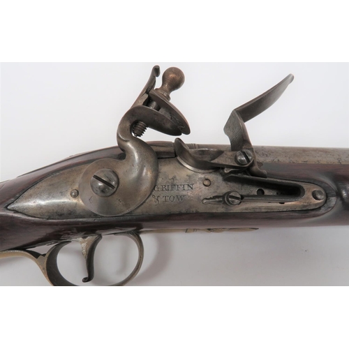 307 - Rare Late 18th Century Griffin & Tow London Flintlock Cavalry Carbine
30 3/4 inch, smoothbore ba... 