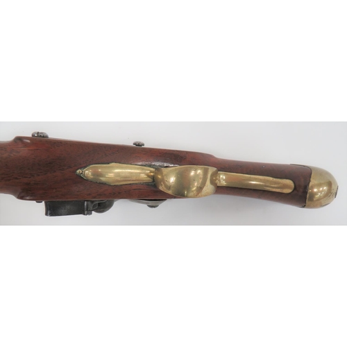 316 - Late 18th Century Brass Barrel Flintlock Pistol by 