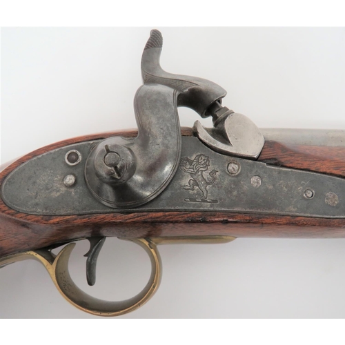 319 - Mid 19th Century East India Company Cavalry Percussion Rifled Pistol
8 3/4 inch, .577 rifled ba... 