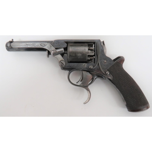 320 - Tranter Patent Double Action Cased Revolver
3 3/4 inch, 120 bore, rifled, blued, octagonal barrel. S... 