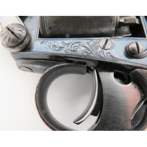 320 - Tranter Patent Double Action Cased Revolver
3 3/4 inch, 120 bore, rifled, blued, octagonal barrel. S... 