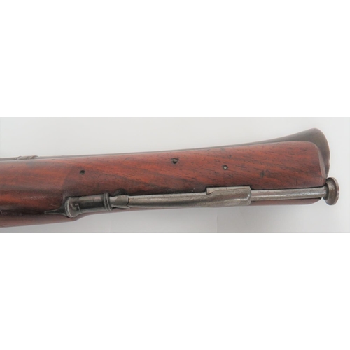 321 - Mid 19th Century Indian Fort Guard Cavalry Percussion Blunderbuss
9 1/4 inch, browned Damascus, flar... 