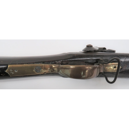 333 - Mid 19th Century German Military Percussion Rifle
22 bore, 10 1/2 inch, smoothbore barrel.  The bree... 