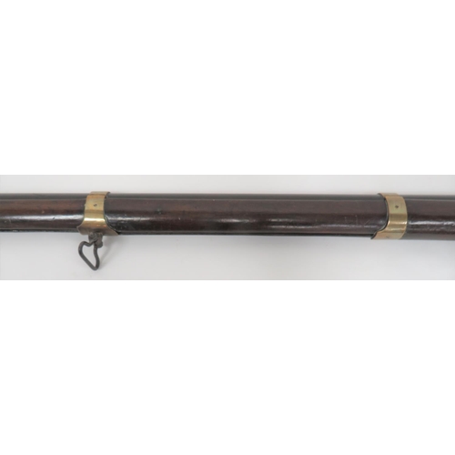 333 - Mid 19th Century German Military Percussion Rifle
22 bore, 10 1/2 inch, smoothbore barrel.  The bree... 