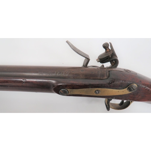 334 - Early 19th Century India Pattern Brown Bess
.750 musket, 39 inch, browned barrel.  Rear with pr... 