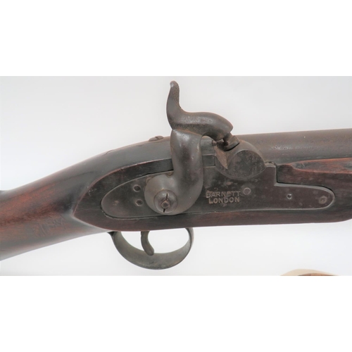 335 - Rare Mid 19th Century Naval Ships Large Musketoon Blunderbuss
25 1/2 inch, steel barrel with flared ... 