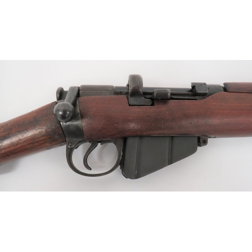 337 - Deactivated British SMLE MKIII Issue Rifle
25 1/4 inch, .303 barrel.  Top mounted leaf sight. &... 