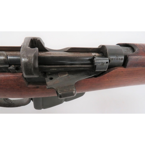 337 - Deactivated British SMLE MKIII Issue Rifle
25 1/4 inch, .303 barrel.  Top mounted leaf sight. &... 