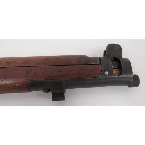 337 - Deactivated British SMLE MKIII Issue Rifle
25 1/4 inch, .303 barrel.  Top mounted leaf sight. &... 