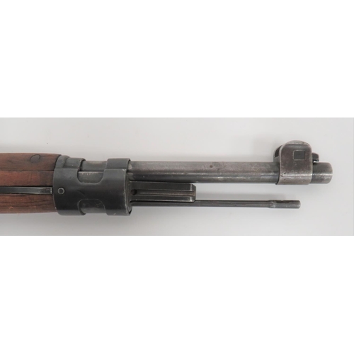 338 - Rare Deactivated Polish Radom K98 Contract Mauser Rifle
23 3/4 inch, 7.92 mm barrel.  Front ear... 