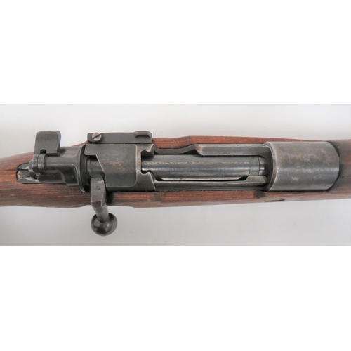 338 - Rare Deactivated Polish Radom K98 Contract Mauser Rifle
23 3/4 inch, 7.92 mm barrel.  Front ear... 