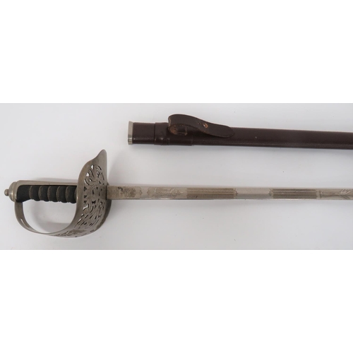 70 - Current 1897 Pattern Infantry Officer's Sword
now fitted with a 30 inch, double edged, commemorative... 