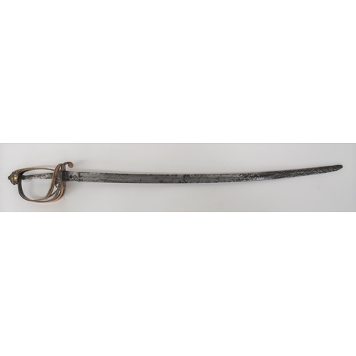 80 - Victorian Welsh 1822/45 Infantry Officer's Sword Brecon Rifles
30 3/4 inch, single edged, slightly c... 