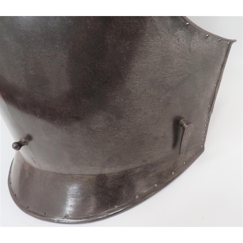 196 - Mid 19th Century German Cavalry Breastplate
heavy steel breastplate with raised centre line.  S... 