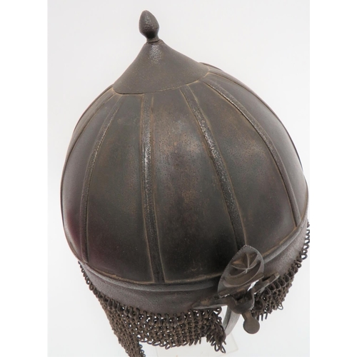 225 - Late 18th Century Ottoman Empire Kulah Khud Helmet
steel dome crown with lower rib and multi crown r... 