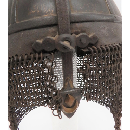 225 - Late 18th Century Ottoman Empire Kulah Khud Helmet
steel dome crown with lower rib and multi crown r... 