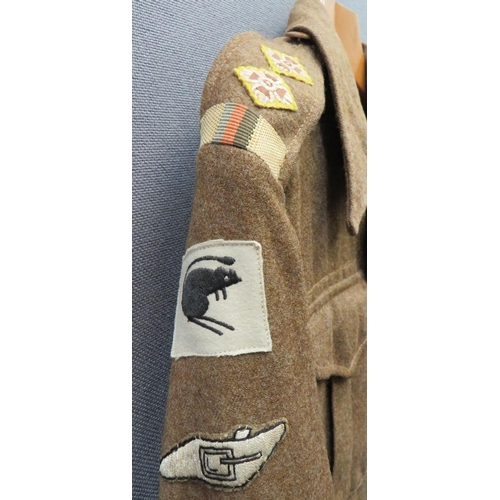 283 - 1937 Pattern 2nd RTR 4th Armoured Officer's Battledress Jacket
khaki woollen, single breasted, conve... 