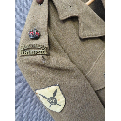 291 - 1940 Pattern Northern Rhodesia Officer's Battledress Jacket
khaki woollen, single breasted, converte... 