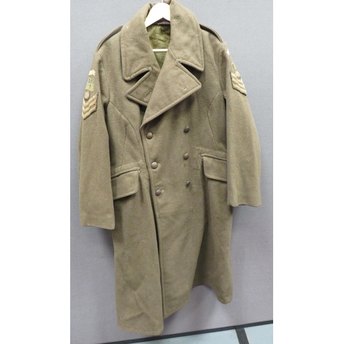 292 - WW2 Argyll Home Guard NCO's Greatcoat
khaki, heavy woollen, double breasted greatcoat.  Both ar... 