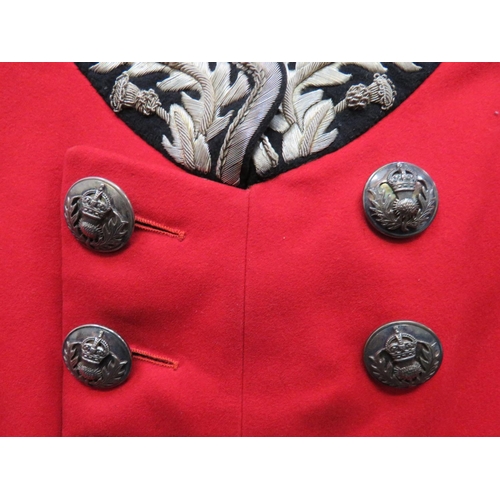 297 - Scottish Lord Lieutenant's Dress Tailcoat and Dress Belt
scarlet, melton cloth, double breasted tail... 