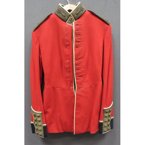 307 - Welsh Guards Attributed Officer's Scarlet Dress Tunic
scarlet, single breasted tunic.  High col... 