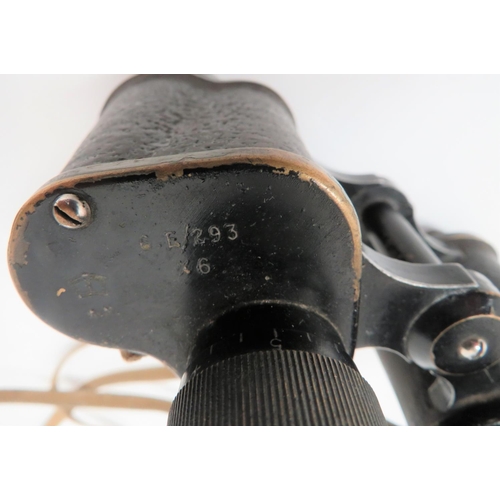 310 - Pair of WW2 RAF Issue Binoculars
brass body with black crinkle finish.  Top black composite adj... 