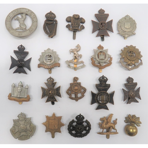 79 - Infantry Badges Including Territorial 
including white metal, KC 5th Border & Cumberland Re... 