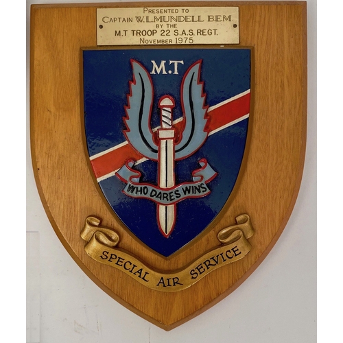 152 - SAS Special Air Service Presentation Wall Plaques. Special Air Service and other Special Wall plaque... 