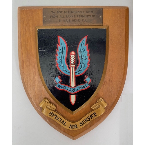 152 - SAS Special Air Service Presentation Wall Plaques. Special Air Service and other Special Wall plaque... 