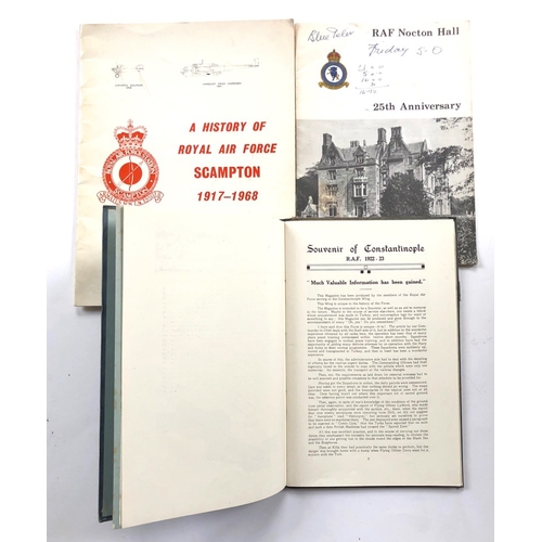 349 - RAF Souvenir of the RAF Constantinople 1922-23An interesting and rare hardback book covering 63 page... 