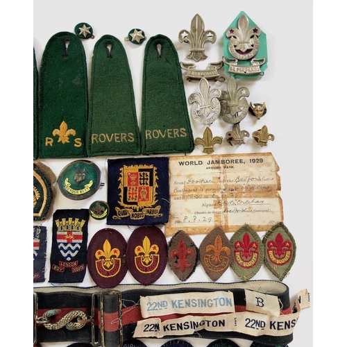 167 - Boy Scouts and Girl Guides Badges. A good and interesting selection covering the Great War period th... 