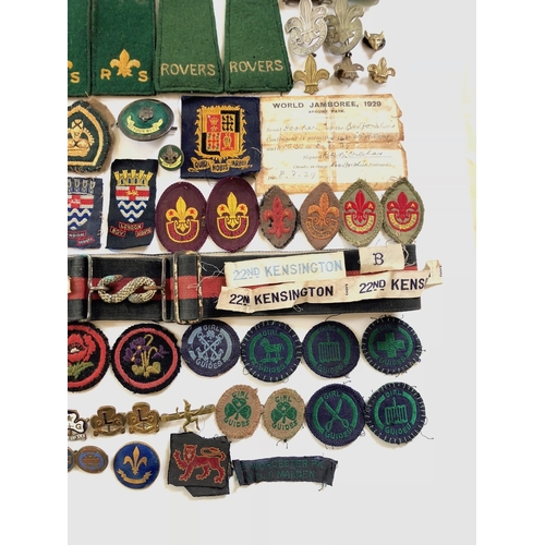 167 - Boy Scouts and Girl Guides Badges. A good and interesting selection covering the Great War period th... 