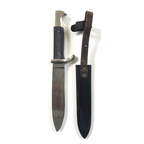 372 - German Third Reich Hitler Youth Knife with RZM logo by Robert Klaas, Solingen-Ohligs.   A good 1938-... 