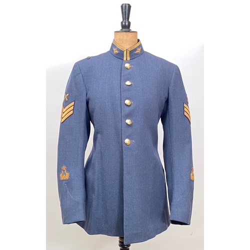 385 - RAF Central Band Sergeants Uniform.
   A good example comprising: tunic with gold bullion lace edgin... 